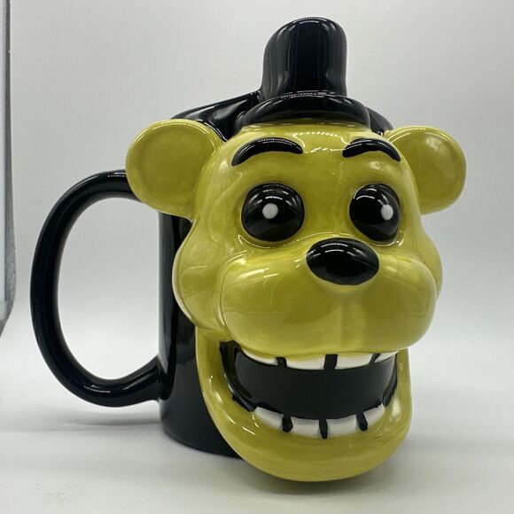 Five Nights At Freddy Golden Freddy Fazbear Mug 3D Ceramic Mug 16 Ounces - Picture 1 of 9